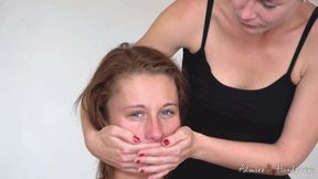 Dominatrix Veronica choke her sub Pauli (HD)