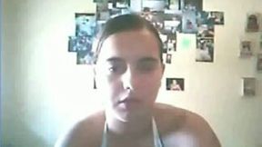 Torrid chubby amateur ugly brunette flashed her hairy cunt and went solo