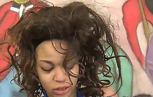 Black hoe lacy green gets fucked from behind