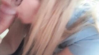 Blowing my stepbrother of and swallowing all his cum