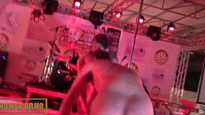 Italian Blonde in Wild Bisexual Threesome Fuck Fest