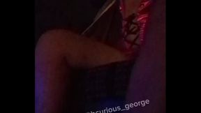 Cinema Sizzle: Cute Latino Exhibitionist Shows Off Legs & Dress