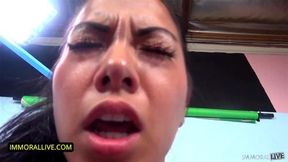 MEGAN RAIN & MORGAN LEE SYBIAN COMPETITION! WHO CAN HAVE THE MORE HARDCORE ORGASM?