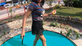 Amateur Asian teen with big boobs banged after a day out