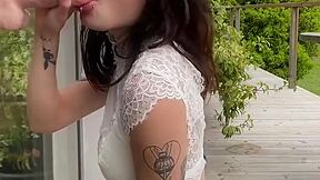 Sloppy Dildo Blowjob Xxx With Snow Deville