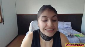FETISH BLACK PANTY NYLON ENCASEMENT FACE DURING MY LIVE SHOW