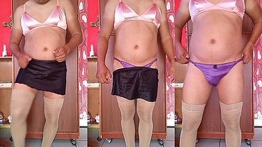 Striper Bailando en lencería sexi
