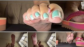 Juliette_RJ Giant at home with a tiny intruder - GIANTESS - FOOT FETISH - TINY PEOPLE - SMALL PEOPLE - GIANT POV - UPPER VIEW - FLIP FLOPS WEDGES - SADISTIC - BRAZILIAN
