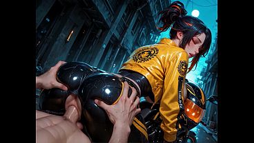 The Crotch Rocket - Biker Queen - AI Generated