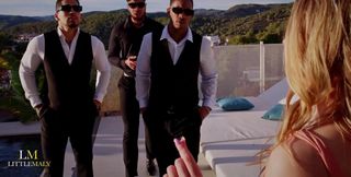 Unexpected 3 BBC Gangbang During Photoshoot,irish Snowbunny Tina Snow Pissed on &amp; Destroyed
