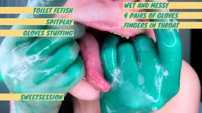 Sloppy, wet and messy surgical gloves teaser