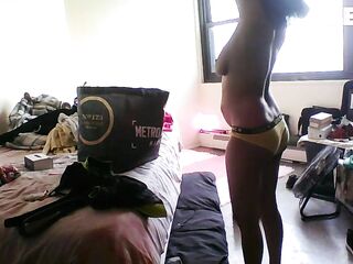 TRYING ON GARMENTS BEHIND THE SCENE SOLO FEMALE CASTING FOR PORNHUB