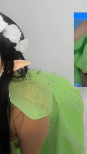 Stunning moment from "PORN ASMR INTENSE sexy fairy cosplay ahegao blowjob"