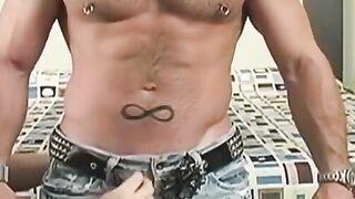 Piercing Nipples & Ball Lickings: Huge Load On Hot Body Of Manual DeBoxer