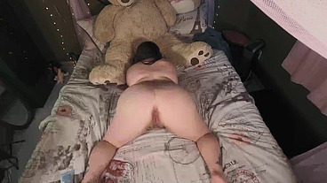 Sexy BBW Football in Her Pussy