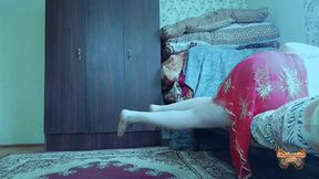 Cute Shemale Lifting Skirt Slightly in Gentle Breeze