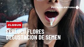 antes del vuelo: cogida en kamasutra + ferlucii se traga toda la leche de luis garay y la muestra a camara