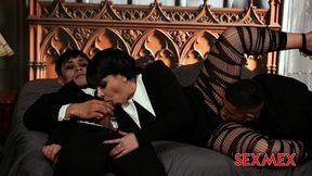 sexmex - marlina trio wednesday - threesome . malena doll