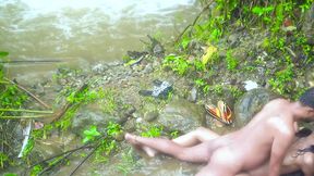 Desi Girl waterfall sex