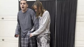 Sexy pajama wetting and solo touch