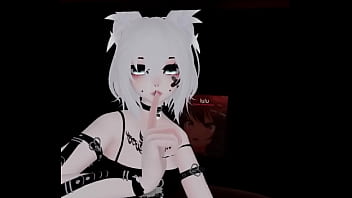 VRCHAT slut fucks herself in public lobby