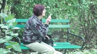 HOT cougar SMOKING AND SPITTING