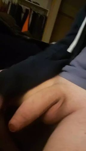 Waking Up My Uncut Cock