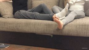 TICKLING STEP SISTER’S BIG TICKLISH FEET - MOV Mobile Version