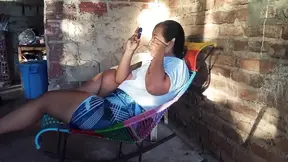 Horny Latina's big ass takes doggy style pounding