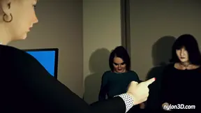 Boss Lady punishes naughty office bitches