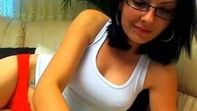 Magnificent brunette beauty chats with me on webcam