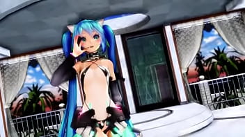 Dancing MMD TDA Micro Bikini Hatsune Miku Sexy