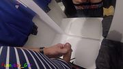 Cheekily, I jerk off my thick cock in front of the mirrors in an H&M fitting room.