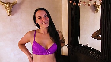 Darkhaired German Teen Gets Fucked by Roommate