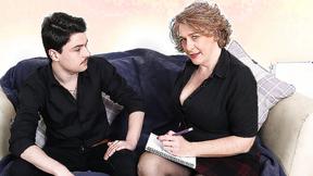 ”Mature big titted Camilla loves fucking & sucking her toy boy”