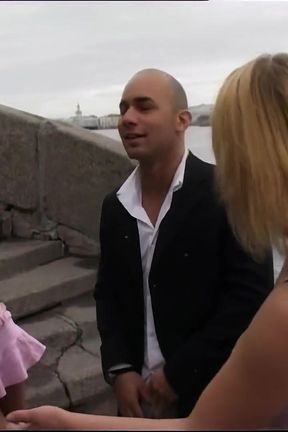 Blonde Babe Intense Threesome Pounding