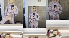 post op hot blonde trans woman