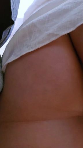 Stranger with Huge Dick Ejaculate Inside Her Panties on Subway Train