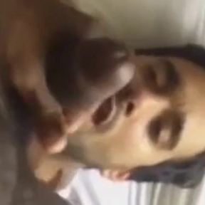 Indian Amateur Sucks a Big Black Cock 2