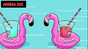 VELHO COM TES&Atilde_O INVADE PISCINA COM DUAS NOVINHAS FOGOSAS