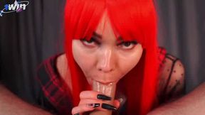 Sucked the boss's lollipop and guzzled his mancum - super scorching amateur porn!