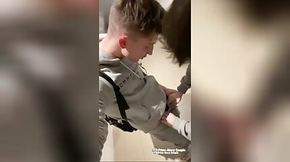 The boy sucks a massive dick in the bathroom in the cinema and make me jizz