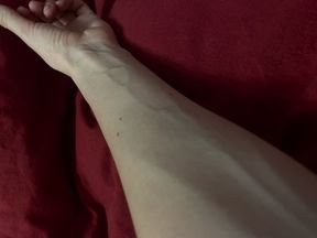 Sexy Swollen Veins on a Thin Hand
