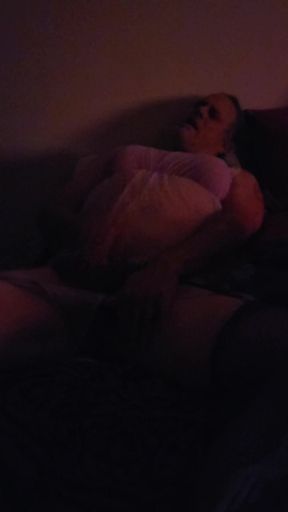 Mistress Wife Encourages Her Sissy Bitch Husband to Fuck Herself to First Sissygasm with a Dildo