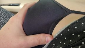 I Spotted This Stunning Woman in a Dress and She Let Me Have Fun with Her Curves in the Car!