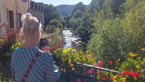 Beautiful Blonde Wife Naked, Bath, Footjob