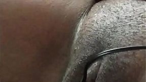 Jessica's Tight Ebony Pussy Gets Fingered Solo