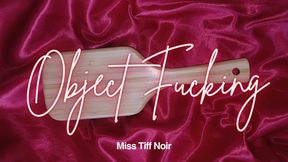 hair brush fucking, sucking and spanking - object insertion