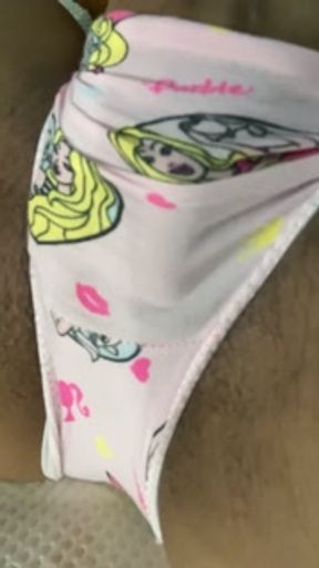 girl caressing herself