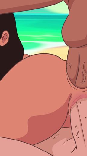 Nani Lilo and Stitch DOUBLE PENETRATION and 3 men on the beach ! hentai (porn anime sex )4K 2026   Clip 2